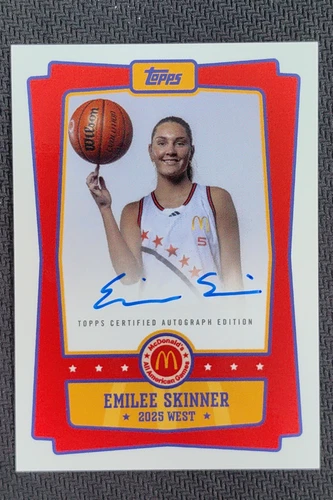2025 Topps Chrome McDonald's All American Emilee Skinner Auto Base #EA-ES