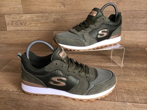 Scarpe da ginnastica Skechers donna Golden Gurl verde oliva UK 8 - EU 41 - US 10,5 NUOVE - Foto 2 di 13