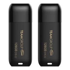 TEAMGROUP C175 128GB 2 Pack USB 3.2 Gen 1 (USB 3.1/3.0) Read 100MB/s Flash Th...