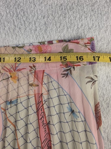 Mackenzie Mode Womens Skirt Pleated Garden Floral Long Muticolor Tall XL - Picture 6 of 12