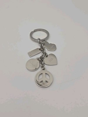 小物 Vintage Coach smiley Peace mark keychain COACH VINTAGE RARE Five Charm Keychain/Fob Bag Charm Smileyface