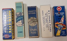 Vintage SPARK PLUGS Lot Of 5 NOS &Used W/BOXE...