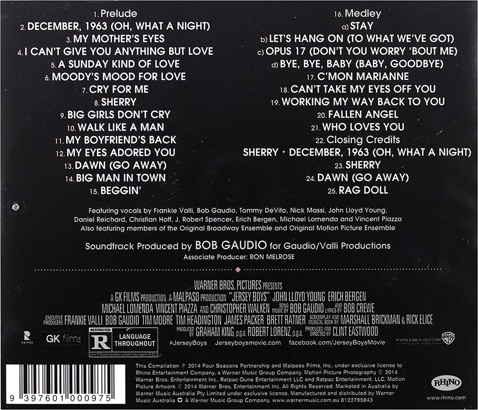 Original Soundtrack Jersey Boys Allemand] (CD) (UK IMPORT) - Image 2 of 4