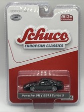 1:64 Black Porsche 911 (991) Turbo S SCHUCO European Classics MiJo Exclusives