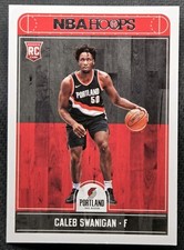 2017-18 Panini NBA Hoops Basketball 276 Caleb Swanigan RC Portland Trail Blazers