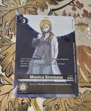 Digimon Card Game Box Promo Card Monica Simmons P-211 Foil Hackers Slumber