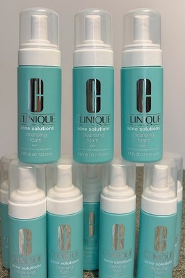 Nine Bottles Clinique Acne Solutions Cleansing Foam - 125 ml (9x 4.2 fl oz) New