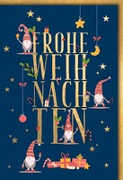 Weihnachten GrußKarte Mit Umschlag Frohe Weihnachten Wichtel