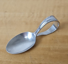 Rogers Brothers 1847 Curved Loop Handle Baby Spoon silver plated