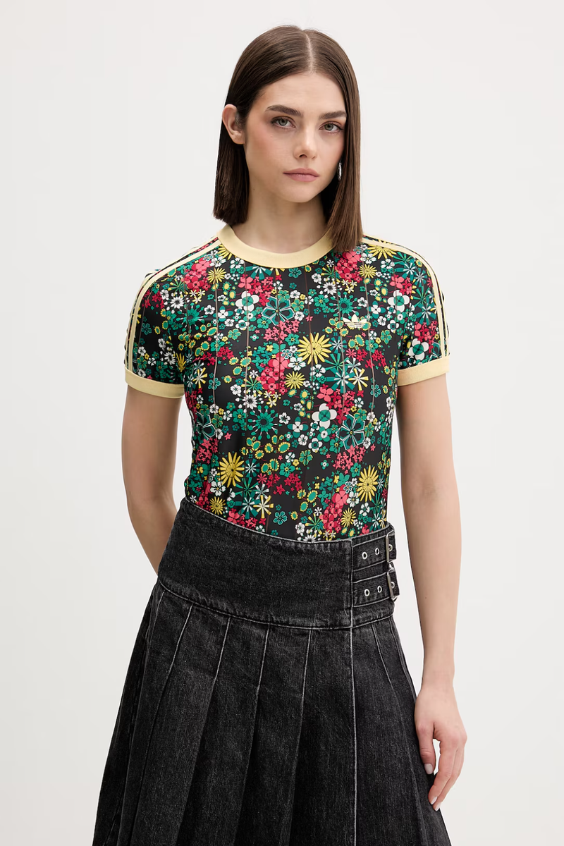 adidas Women's Originals adidas x Liberty London Cali 3-Stripe Tee