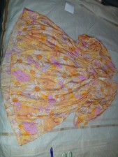 H&m Womens Medium Floral Mid Sleeve Dress With Tie Back