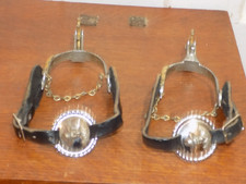 Vintage Pair of Hopalong Cassidy Metal Leather Spurs