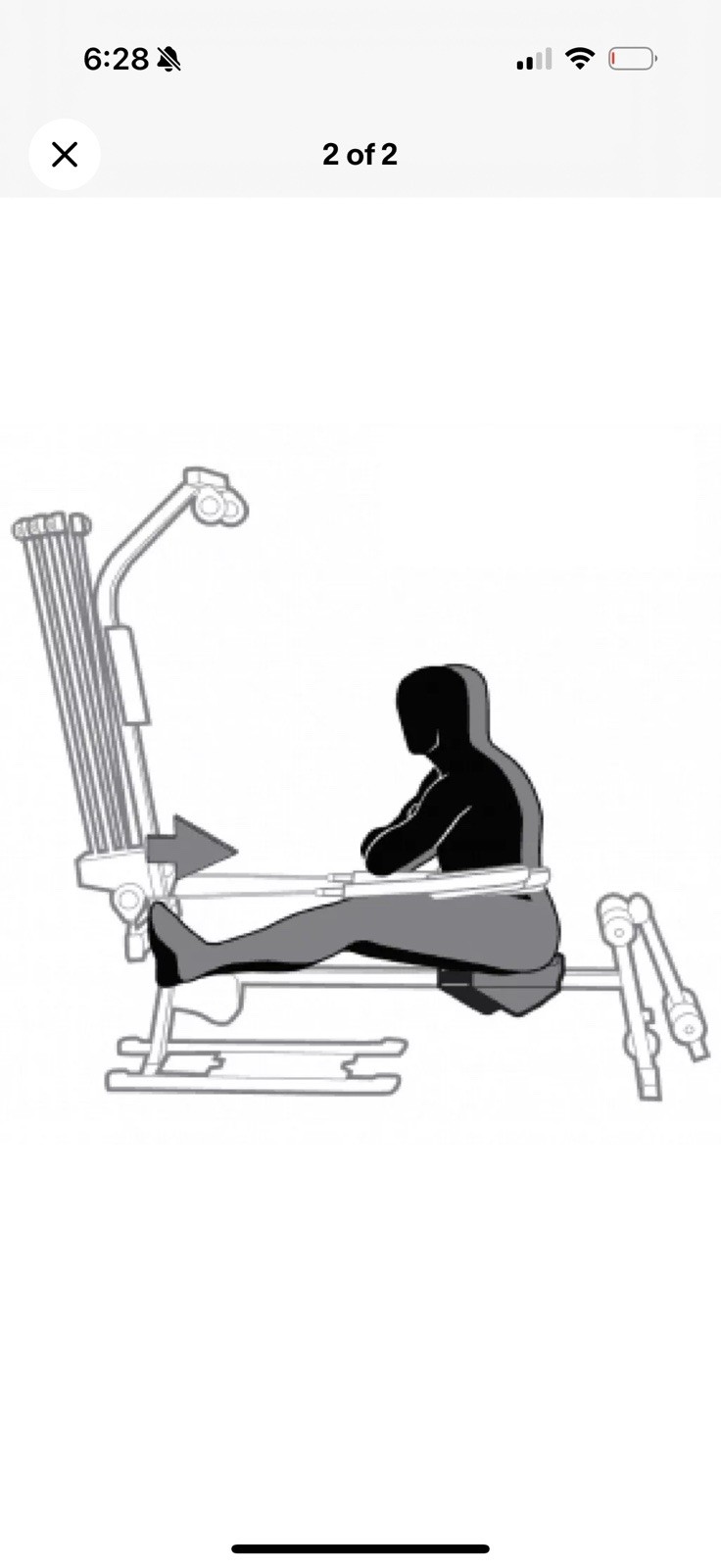 FILA Bowflex Leg Press Strap Rowing Row Belt Ultimate Blaze Power Pro XTL