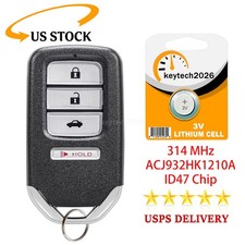 For 2013 2014 2015 Honda Accord Civic Smart Remote Car Key Fob 4b Acj932hk1210a For 2013 2014 2015 Honda Accord Civic Smart Remote Car Key Fob 4b Acj932hk1210a