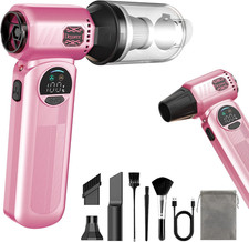 Cordless Air Duster Handheld Vacuum 2-In-1, 8000Mah Rechargeable with Type-C C