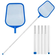 Pool Net - Pool Skimmer Net with 5 Section Detachable Poles, 22.2''- 59.1'', ...