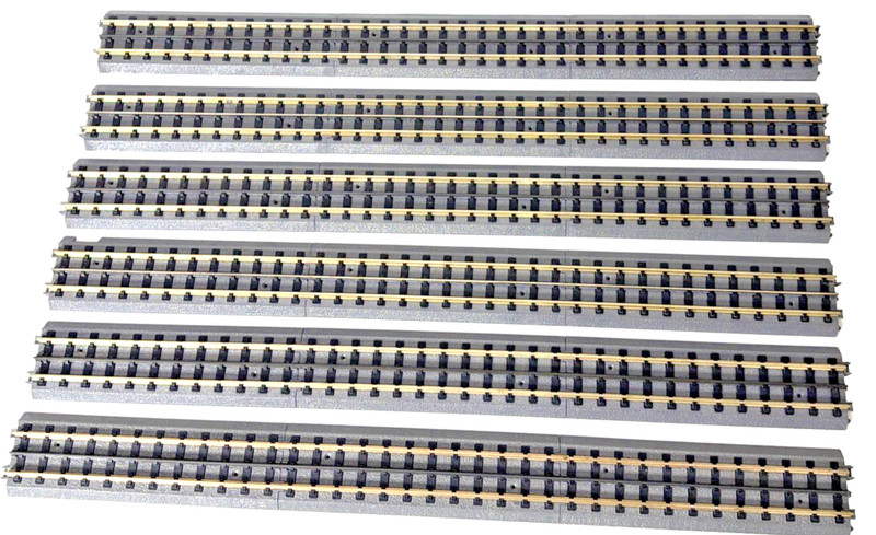 MTH RealTrax 30" Straight Rail King O Gauge Train Nickel-Silver Lot Of (6)