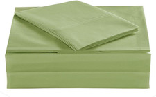 King Percale Sheet Set 4Pc 200 Thread Count Cotton Blend Breathable