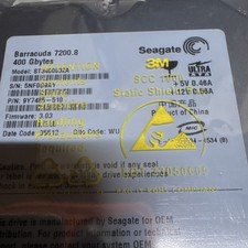 Seagate Barracuda 7200.8 400GB 3.5in Ultra ATA HDD 7200RPM 8MB ST3400832A  XP