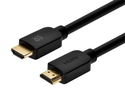 Monoprice 8K No Logo Ultra High Speed HDMI Cable 6ft Black, 48Gbps, Dynamic HDR