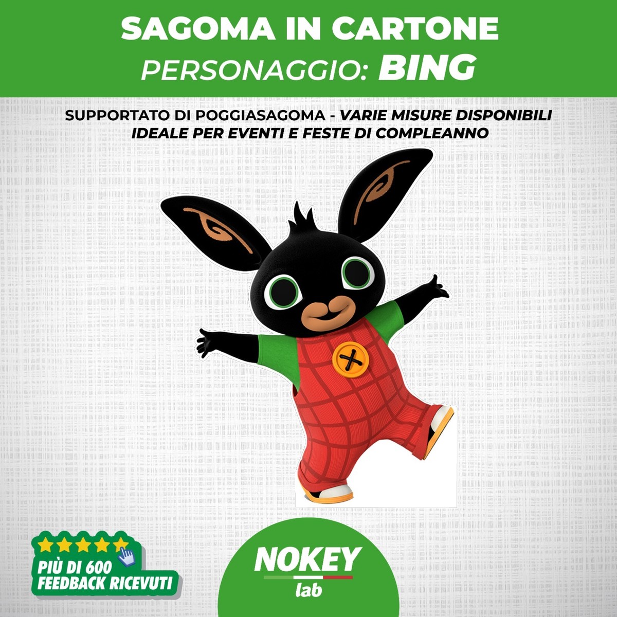 Bing sagoma cartone animato festa compleanno bambini