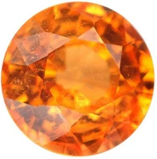 Natural Fine Mandarin Orange Spessartite Garnet - Round - Nigeria - AAA Grade