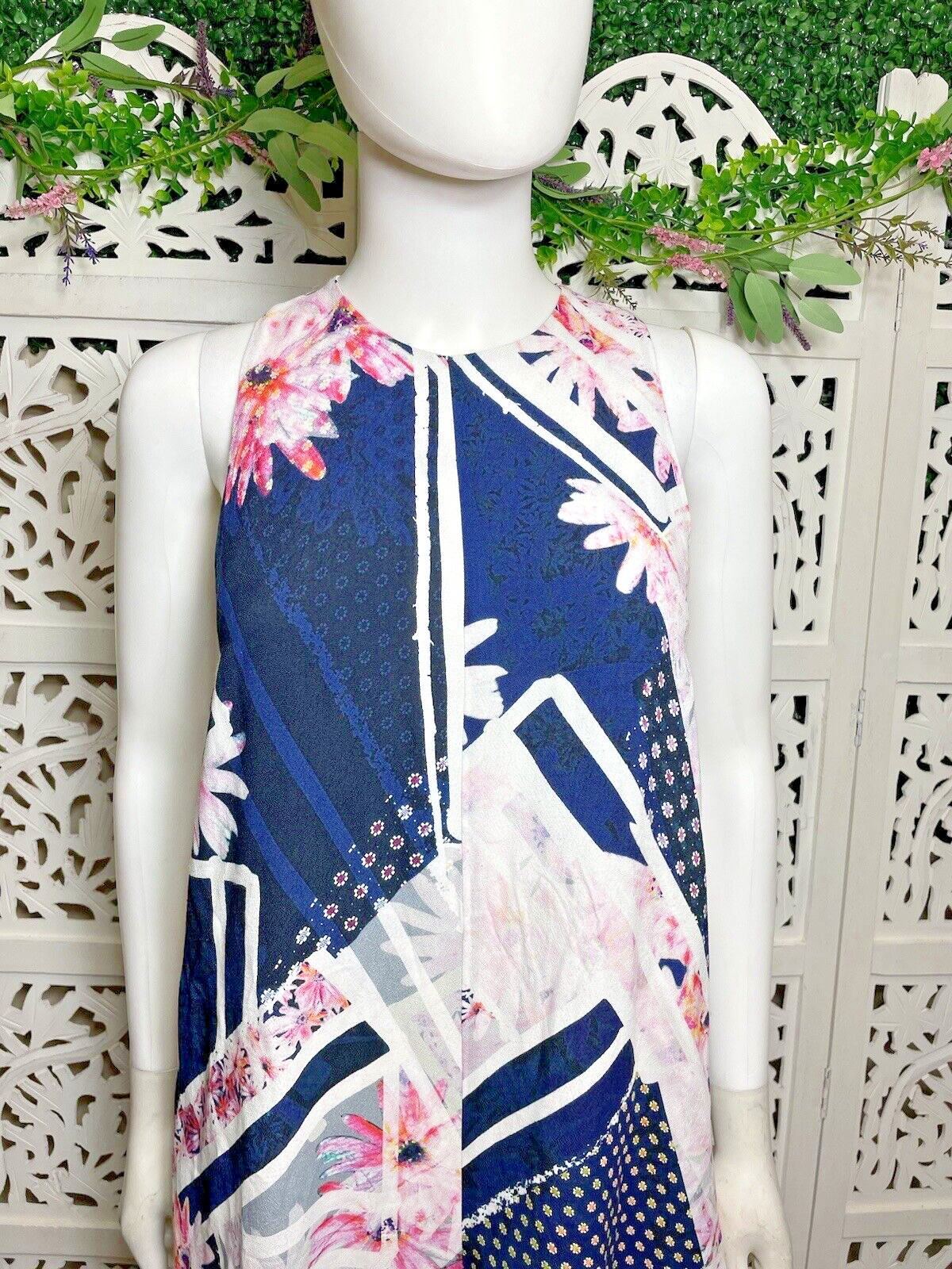 French Connection Women's Patchwork Sleeveless Wi… - image 3