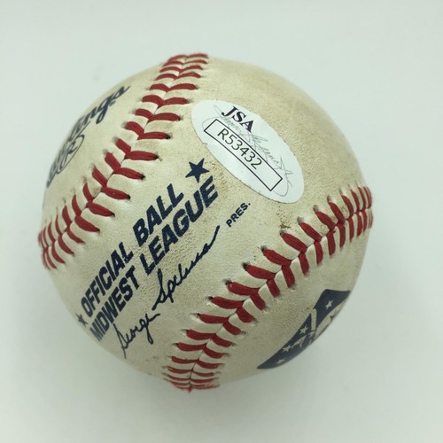 Clint Frazier Pre Rookie Signed Game Used Minor League Baseball JSA COA - Picture 4 of 5