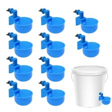 10PCS Automatic Water Cups Poultry Drinker Waterer Chicken Duck Quail Drinking