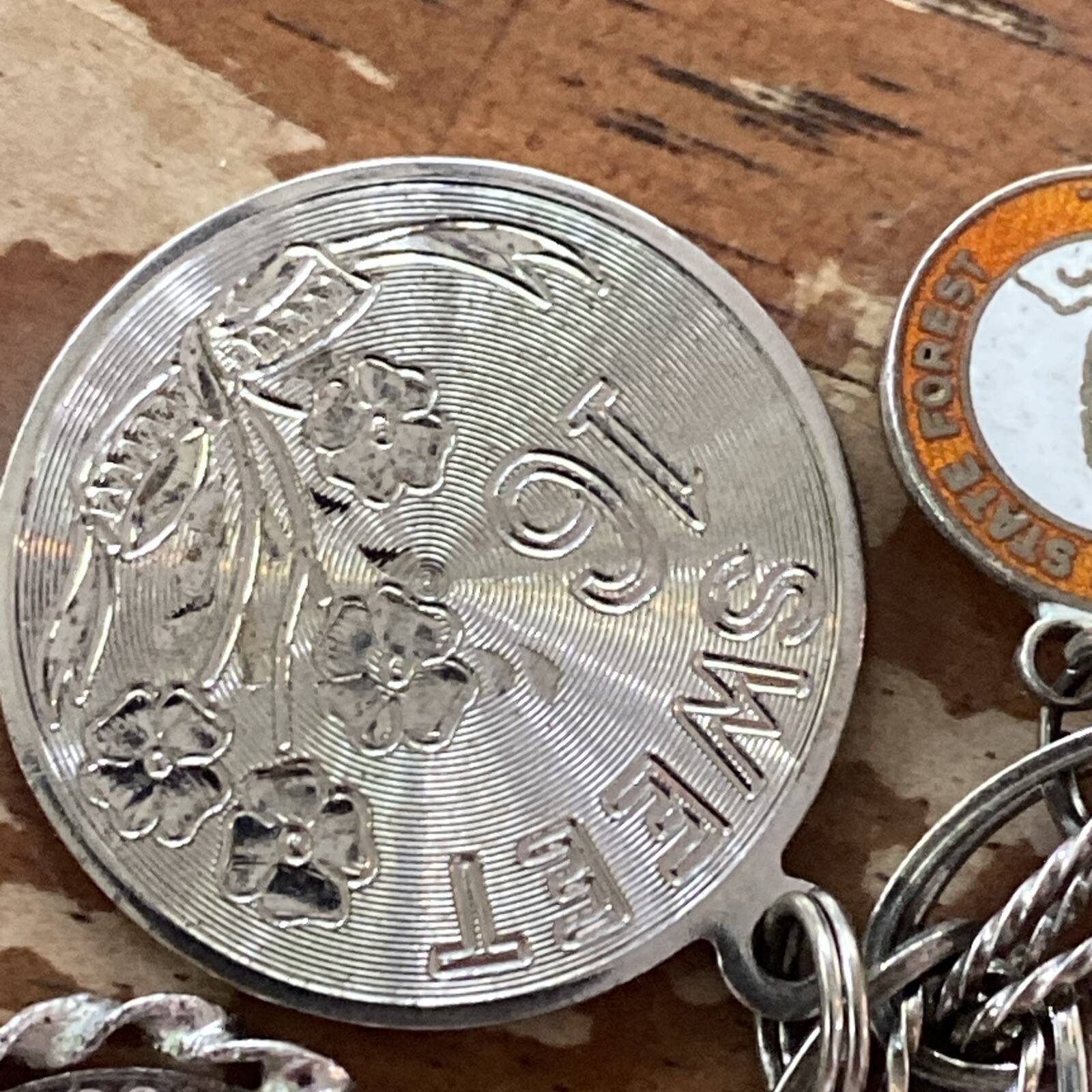 Solid Cable Sterling Excellent Condition Charm Br… - image 12