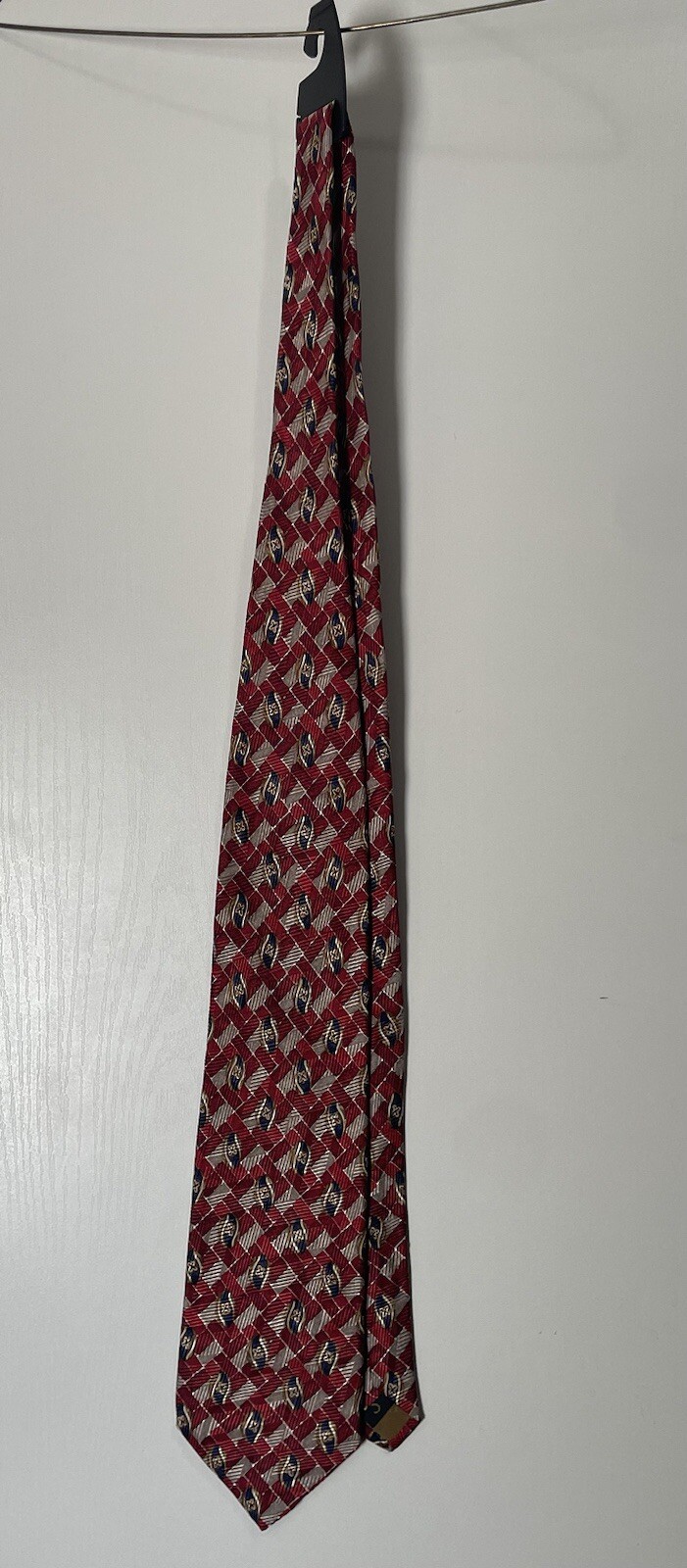 ROBERT TALBOTT STUDIO RED/TAN/BLACK  GEOMETRIC 10… - image 1