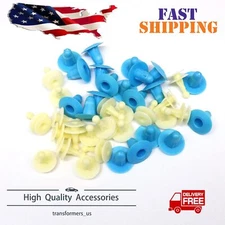 20pcs Door Mountings Trim Panel Clips Retainer Rivet Blue for Toyota Mazda Isuzu