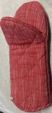 Figmint Oven Mitt Potholder 2 piece Set Red Cotton Kitchen Cooking Decor  