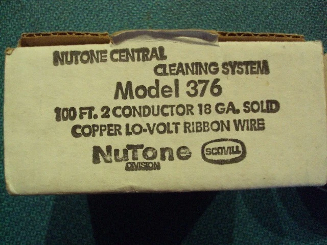 Model 376 2 Conductor 18 Ga. Solid Copper Lo-Volt Ribbon Wire, NuTone - Изображение 2 из 4