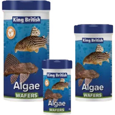 KING BRITISH ALGAE WAFERS complete aqua bottom feeding cat fish plecostomus food