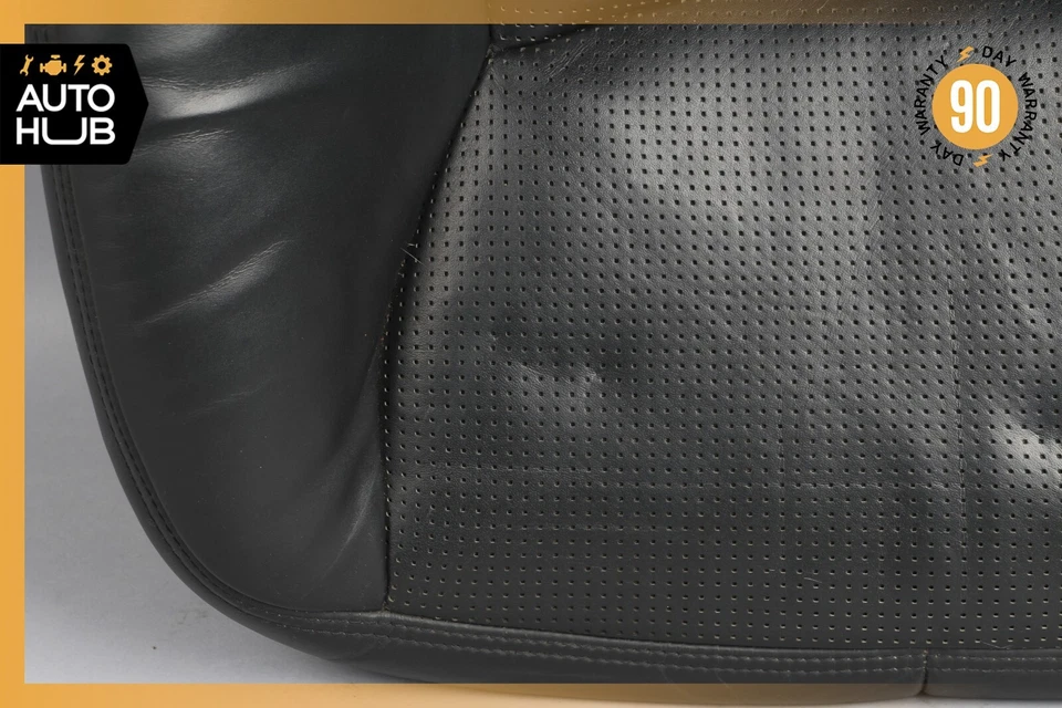 03-06 Cojín asiento inferior delantero izquierdo negro Mercedes W220 S55 S65 AMG fabricante de equipos originales Foto 4 de 4
