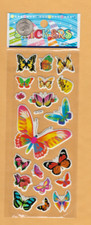 Orange, Green, Blue, Yellow and Purple Butterfly Stickers