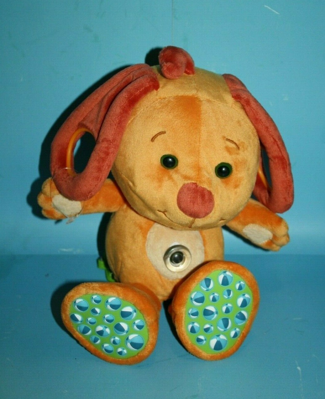 stuffed animal dog with puppies in belly