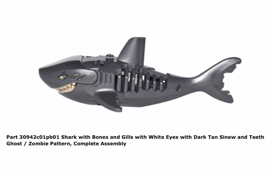 Набор Lego Pearl темно-серый зомби призрак акула из пиратов Карибского моря #71042 - Изображение 2 из 2