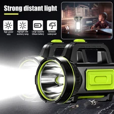 LED Strong Searchlight Flashlight Portable HandLamp Rechargeable 2Lighting Modes