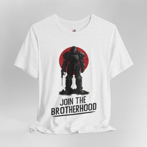 Fallout Join the Brotherhood Shirt Power Armor Gamer Gift - Picture 2 of 10