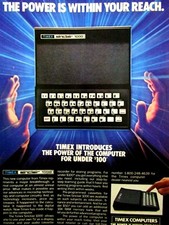 Timex Computer Sinclair 1000 vintage 1982 Original Print Ad-8.5 x 11"