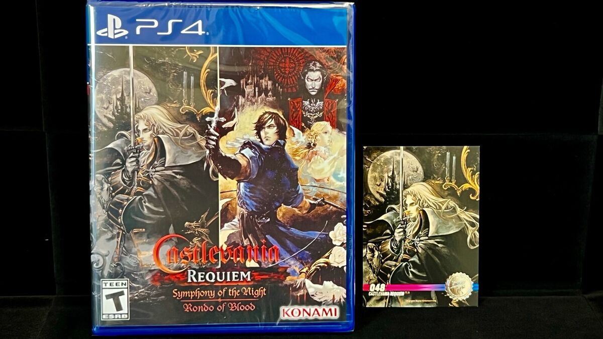 Castlevania Requiem + Random Card PS4 Limited Run #443 LRG IN HAND