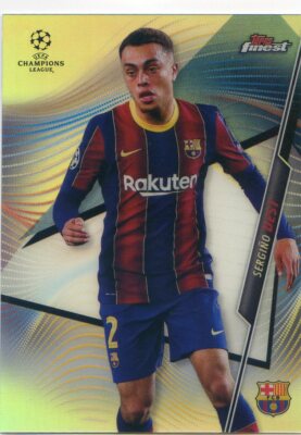 2020-21 Topps Finest UEFA Soccer SERGINO DEST Silver Refractor No 