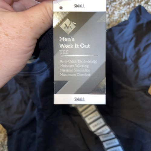 Member's Mark Men's Raglan Sleeve Work It Out Active Tee Black Soot Small new - Picture 4 of 5