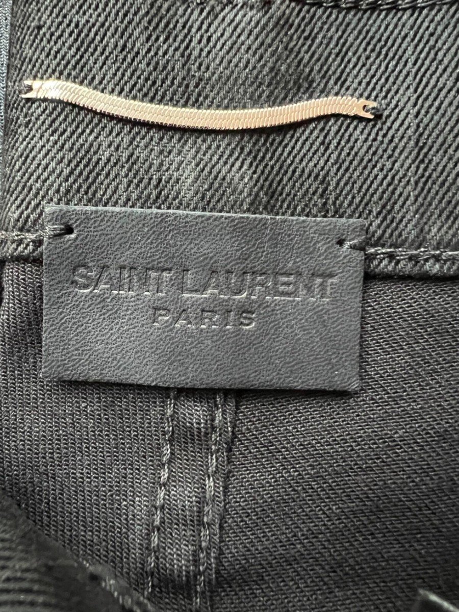 SAINT LAURENT D10 M/SK MW/スキニーデニム Saint Laurent Black Denim Jeans D10 M/SK-MW Men's 28 - Skinny