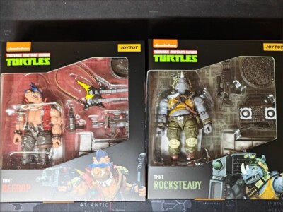 JOYTOY 1/18 TMNT Beebop & Rocksteady Set of 2 Action Figure Toy Gift Brand New