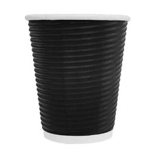 Recyclable Takeaway Coffee Cups 12 oz / 340 ml Black - Pack of 25