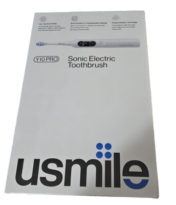 usmile Y10 Pro Electric Toothbrush with 24/7 Smart Screen, 1 Charge Last 6mos