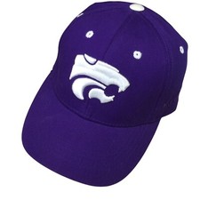 Kansas State Wildcats Purple Fitted Cap By Top Of The World Adjustable 6 1/2 To